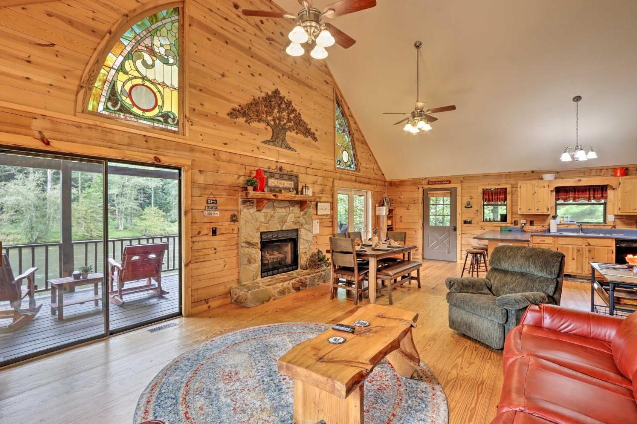 Rivers Edge - Ultimate Riverfront Getaway Hayesville エクステリア 写真