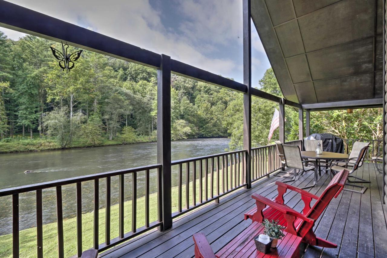Rivers Edge - Ultimate Riverfront Getaway Hayesville エクステリア 写真