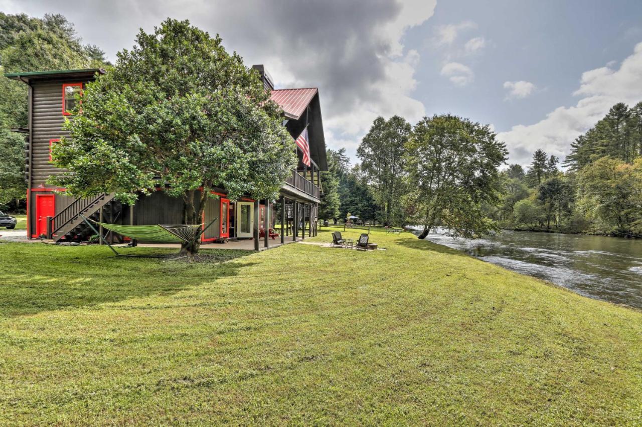 Rivers Edge - Ultimate Riverfront Getaway Hayesville エクステリア 写真