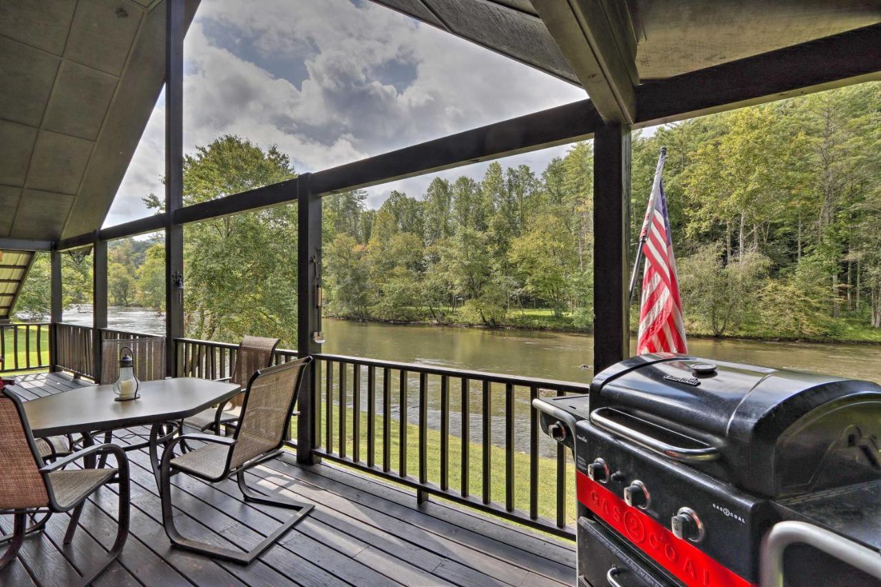 Rivers Edge - Ultimate Riverfront Getaway Hayesville エクステリア 写真